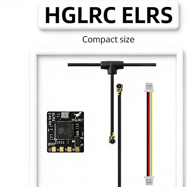 HGLRC ELRS2.4G High Refresh Rate Small-Size Receiver