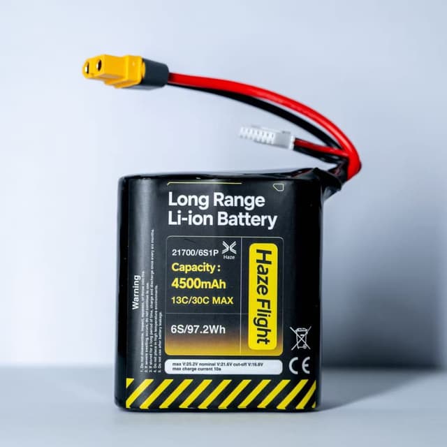 HazeFlight 6S1P 4500mAh Long-Range Li-ion Battery